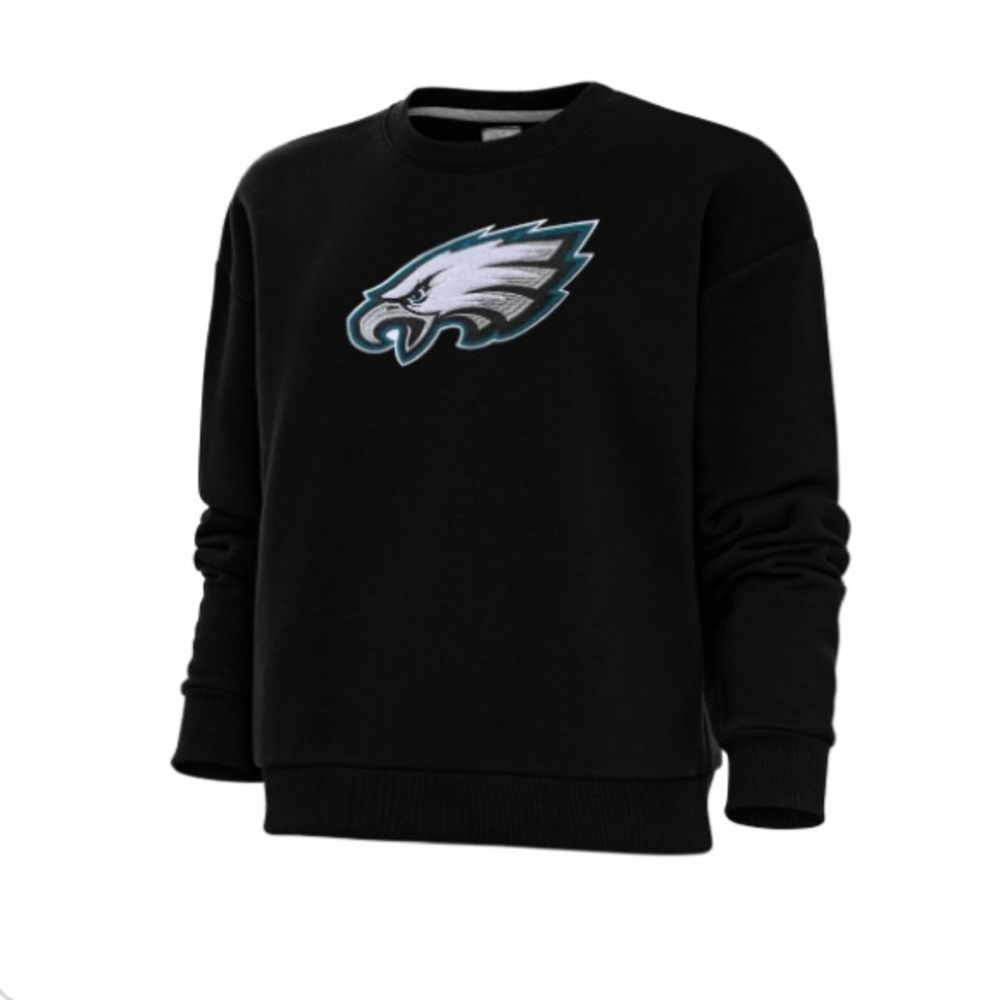 NWT- Philadelphia Eagles Antigua Women's Victory Sweatshirt - Black